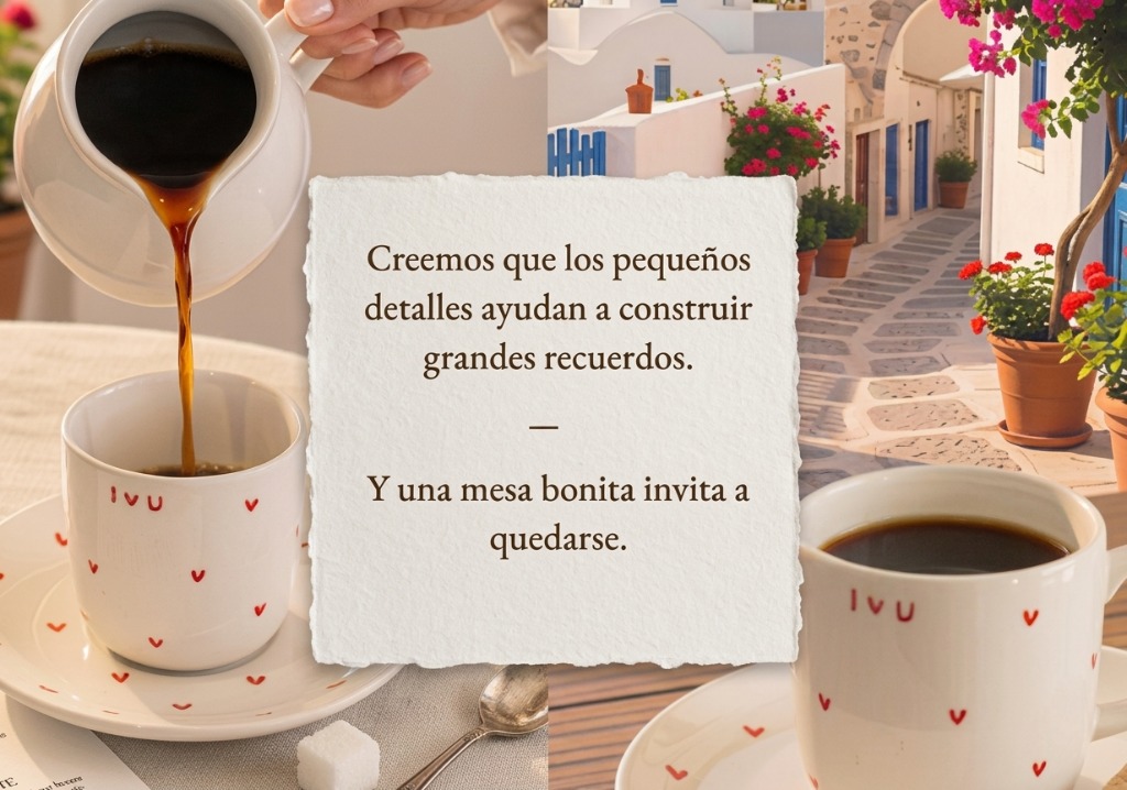 Filosofía BasKula: Creemos que los pequeños detalles ayudan a construir grandes recuerdos. Y una mesa bonita invita a quedarse.